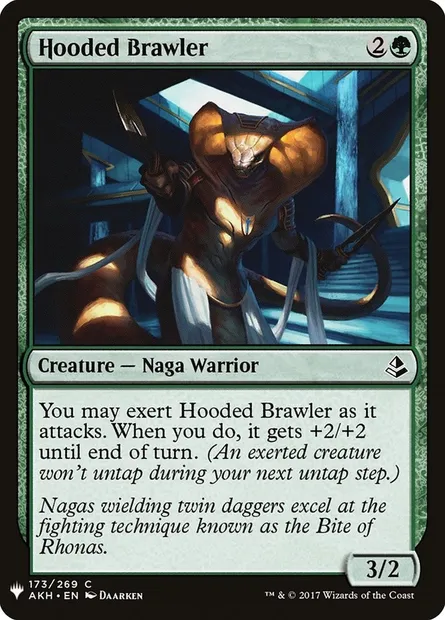 Hooded Brawler, Magic card PLST AKH-173 — The List set