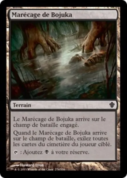 Marécage de Bojuka, carte Magic C13 278 — extension Commander 2013