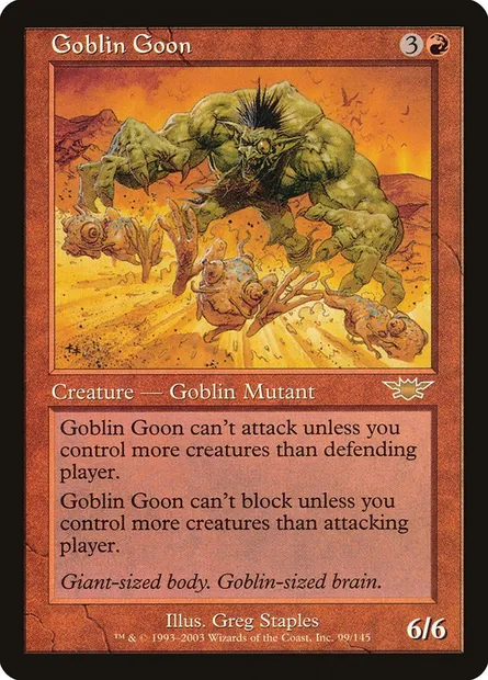 Goblin Goon, Magic card LGN 99 — Legions set