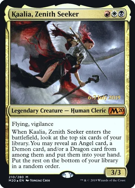 Kaalia, Zenith Seeker, Magic card PM20 210s — Core Set 2020 Promos set