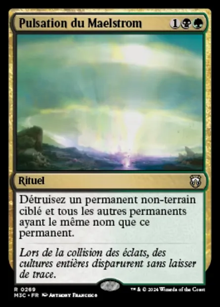 Pulsation du Maelstrom, carte Magic M3C 269 — extension Modern Horizons 3 Commander