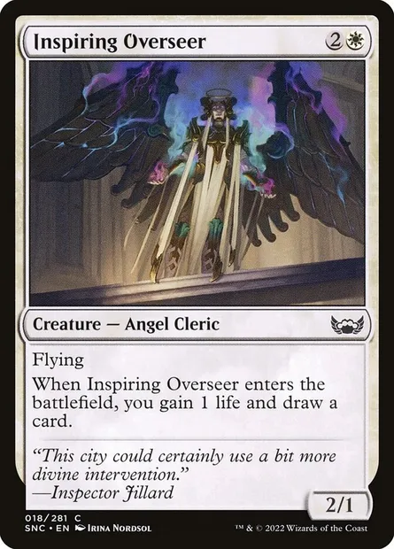 Inspiring Overseer, Magic card SNC 18 — Streets of New Capenna set
