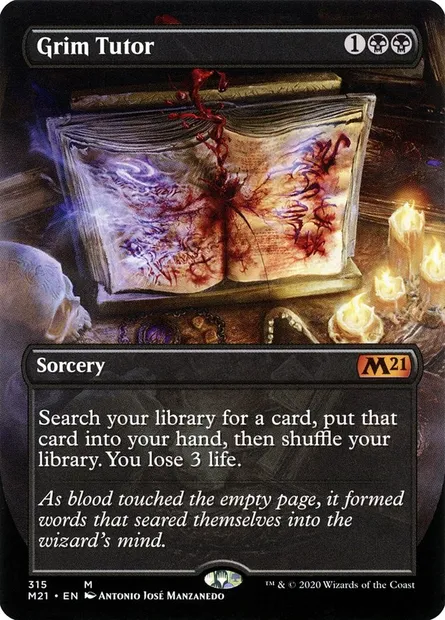Grim Tutor, Magic card M21 315 — Core Set 2021 set