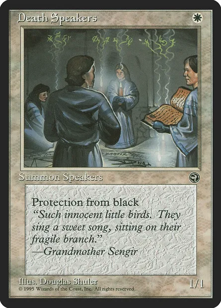 Death Speakers, Magic card HML 7 — Homelands set