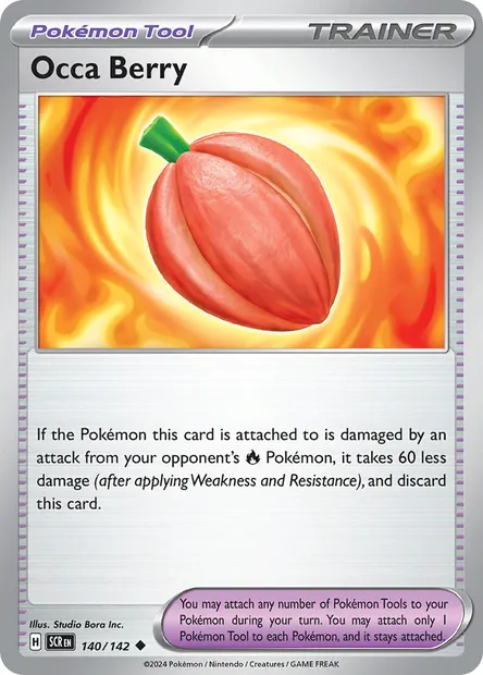 Occa Berry, Pokémon card SCR 140 — Stellar Crown set