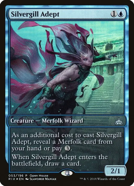 Silvergill Adept, Magic card PRIX 53 — Rivals of Ixalan Promos set