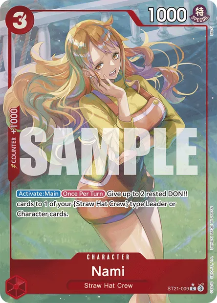 Nami, One Piece card ST21-009 — GEAR5 set