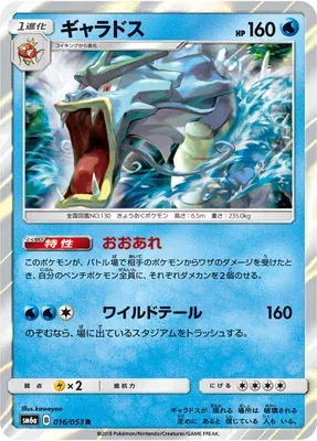 Léviator, carte Pokémon SM6a 016 — extension Dragon Storm
