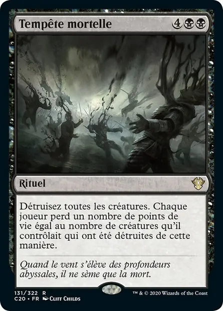 Tempête mortelle, carte Magic C20 131 — extension Commander 2020