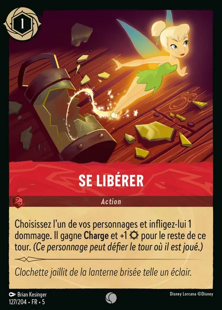 Se libérer, carte Disney Lorcana CH5-127 — extension Ciel Scintillant