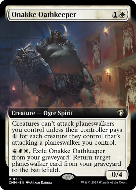 Onakke Oathkeeper, Magic card CMM 755 — Commander Masters set