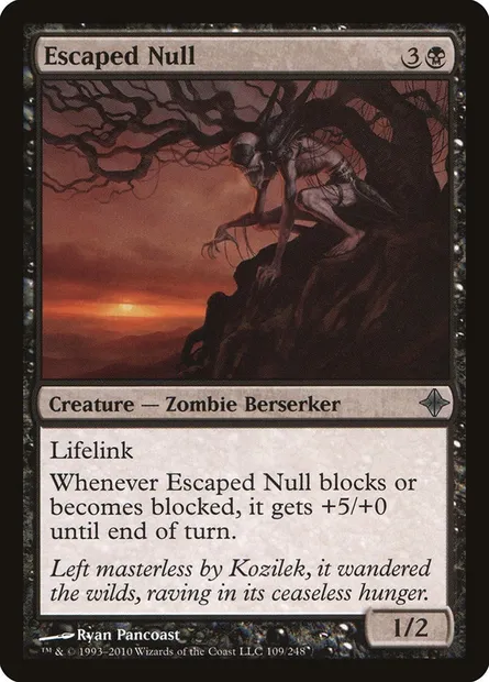 Escaped Null, Magic card ROE 109 — Rise of the Eldrazi set