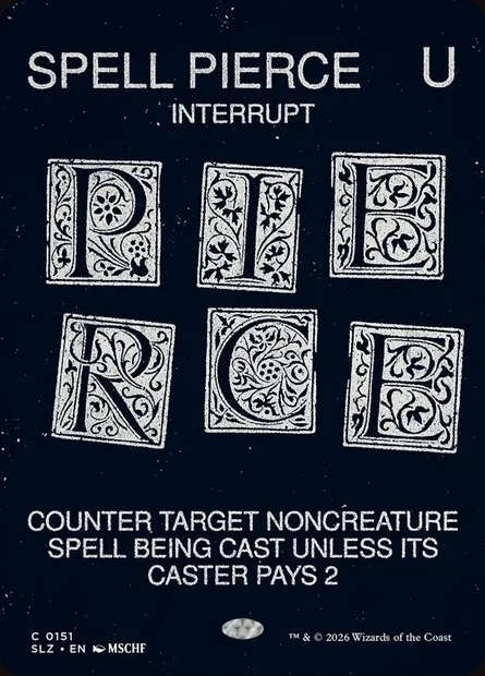 SPELL PIERCE, carte Magic SLZ 151 — extension The Zeta Set