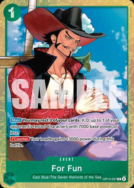 For Fun, One Piece card OP14-037 — THE AZURE SEA’S SEVEN set