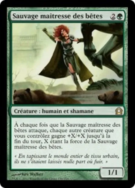 Sauvage maîtresse des bêtes, carte Magic RTR 139 — extension Retour à Ravnica
