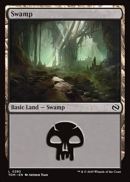 Swamp, Magic card TDM 282 — Tarkir: Dragonstorm set