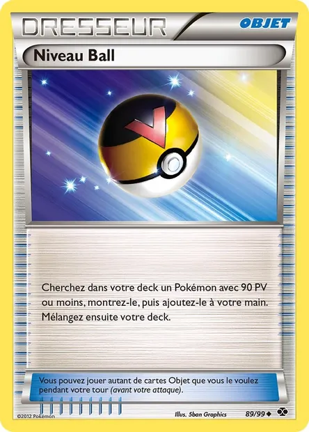Niveau Ball, carte Pokémon NXD 89 — extension Destinées Futures