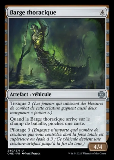 Barge thoracique, carte Magic ONE 240 — extension Tous Phyrexians
