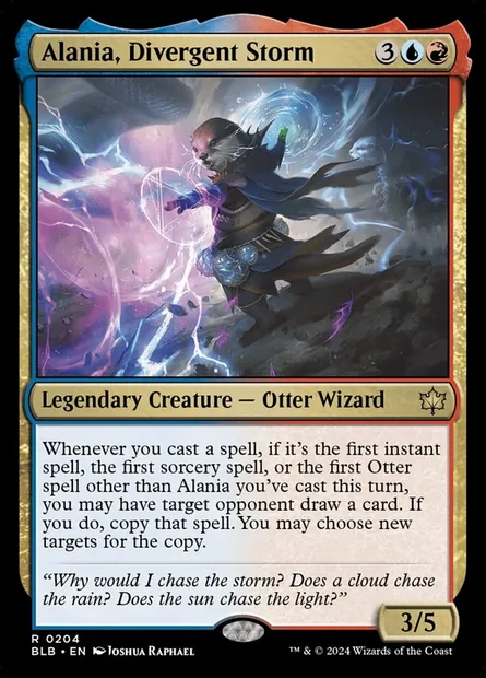 Alania, Divergent Storm, Magic card BLB 204 — Bloomburrow set