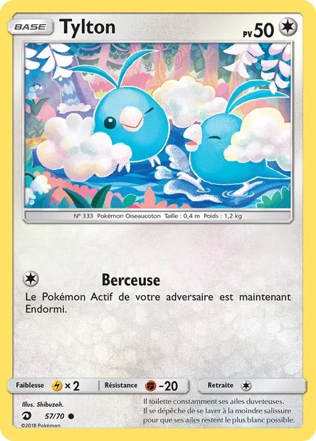 Tylton, carte Pokémon DRM 57 — extension Majesté Des Dragons