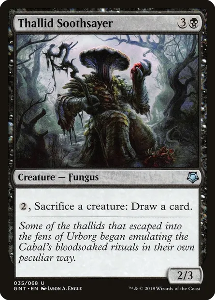 Aruspice thallidé, carte Magic GNT 35 — extension Game Night
