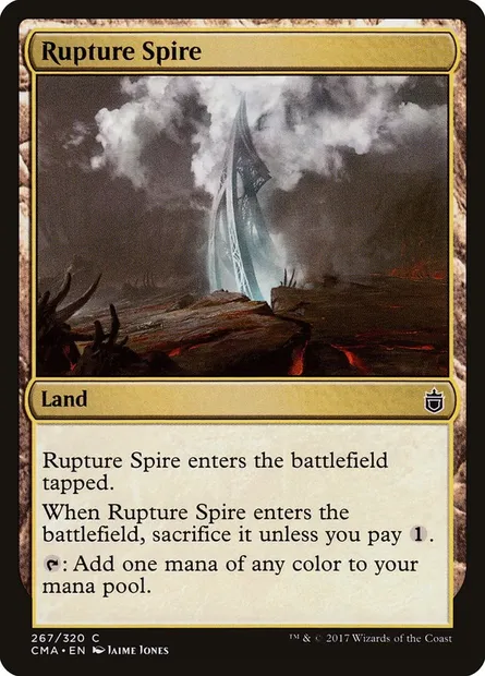 Rupture Spire, Magic card CMA 267 — Commander Anthology set