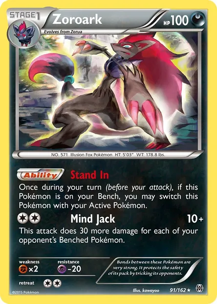 Zoroark, Pokémon card BKT 91 — BREAKthrough set