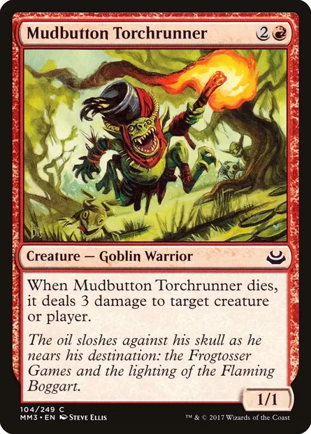 Mudbutton Torchrunner, Magic card MM3 104 — Modern Masters 2017 set