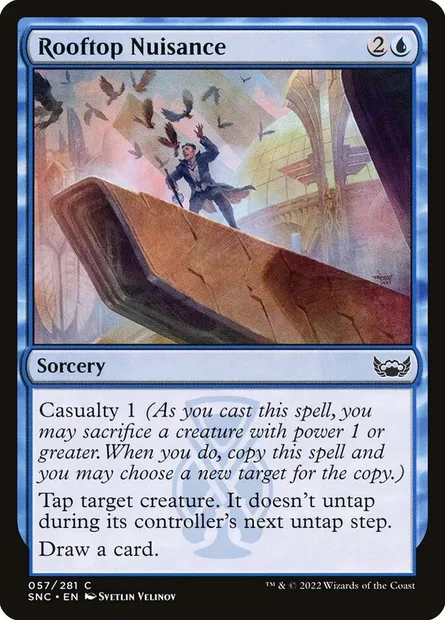 Rooftop Nuisance, Magic card SNC 57 — Streets of New Capenna set