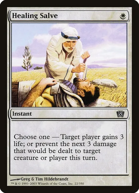 Healing Salve, Magic card 8ED 22★ — Eighth Edition set