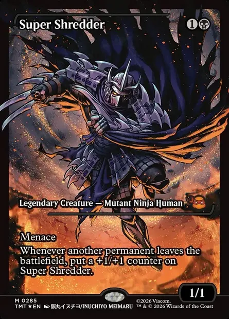 Super Shredder, carte Magic TMT 285 — extension Teenage Mutant Ninja Turtles