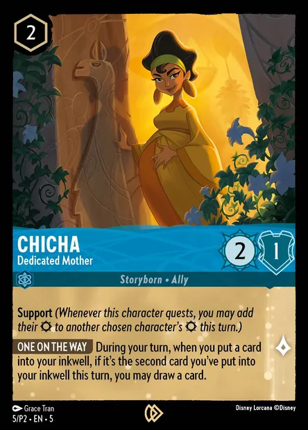 Chicha - Dedicated Mother, Disney Lorcana card P2-005 — P2 set