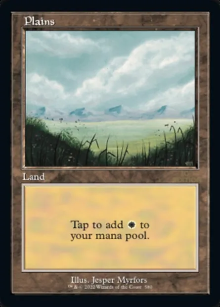 Plains, Magic card 30A 580 — 30th Anniversary Edition set