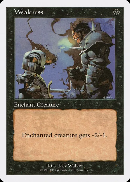 Faiblesse, carte Magic BRB 96 — extension Battle Royale Box Set