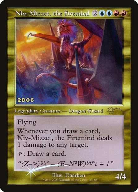 Niv-Mizzet, the Firemind, Magic card P30A 14 — 30th Anniversary Play Promos set
