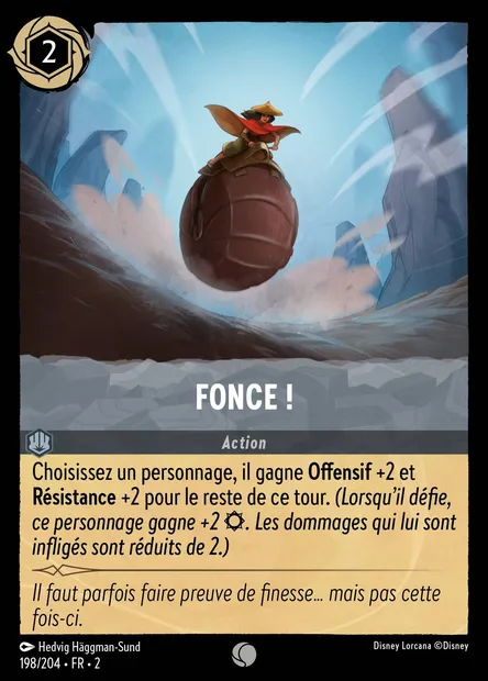 Fonce !, carte Disney Lorcana CH2-198 — extension L'Ascension des Floodborn