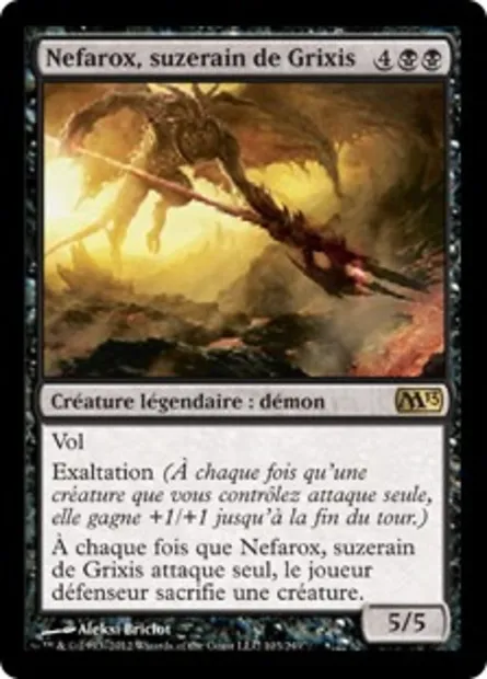 Nefarox, suzerain de Grixis, carte Magic M13 103 — extension Magic 2013