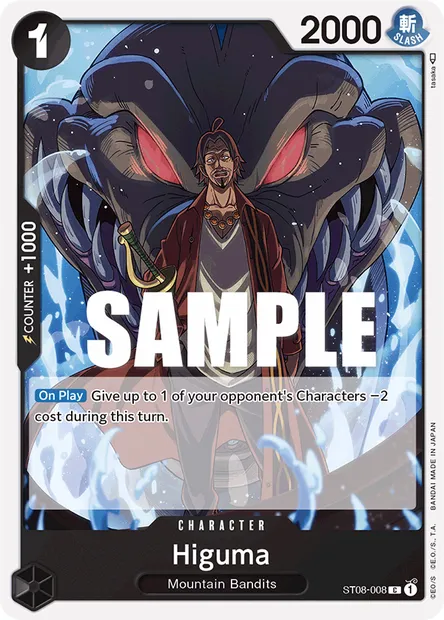Higuma, carte One Piece ST08-008 — extension Monkey D. Luffy
