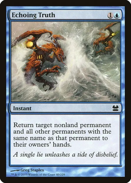 Echoing Truth, Magic card MMA 40 — Modern Masters set