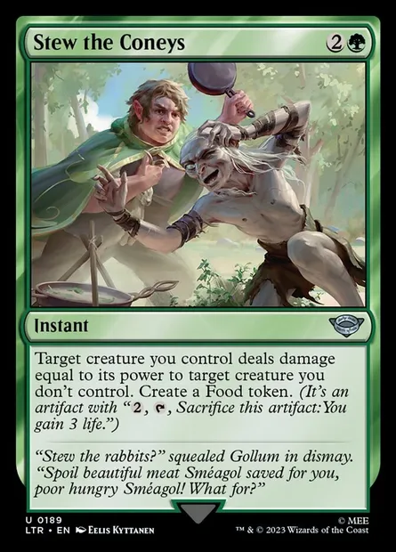 Stew the Coneys, Magic card LTR 189 — The Lord of the Rings: Tales of Middle-earth set