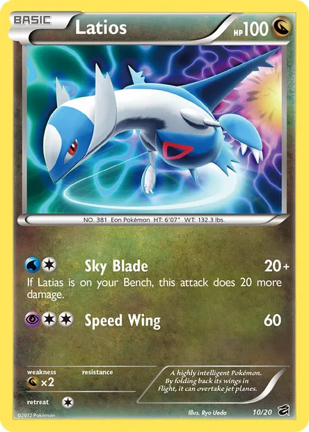 Latios, Pokémon card DRV 10 — Dragon Vault set