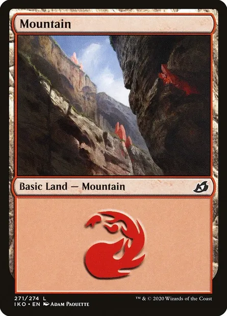 Mountain, Magic card IKO 271 — Ikoria: Lair of Behemoths set