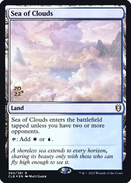 Mer de nuages, carte Magic PCLB 360s — extension Battle for Baldur's Gate Promos