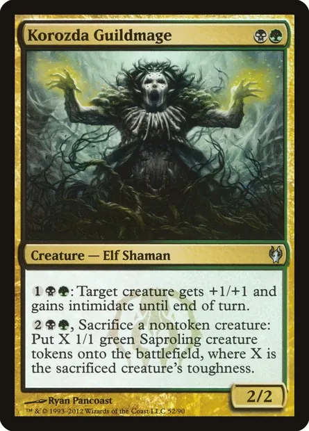 Ghildmage de Korozda, carte Magic DDJ 52 — extension Duel Decks: Izzet vs. Golgari