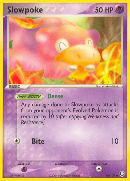 Slowpoke, Pokémon card TRR 76 — Team Rocket Returns set