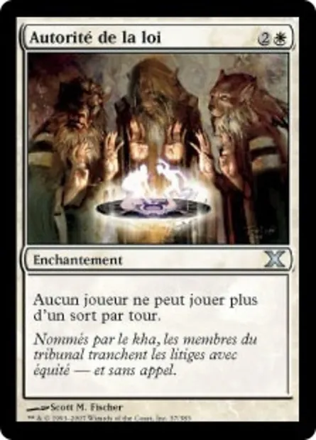 Autorité de la loi, carte Magic 10E 37 — extension Dixième édition