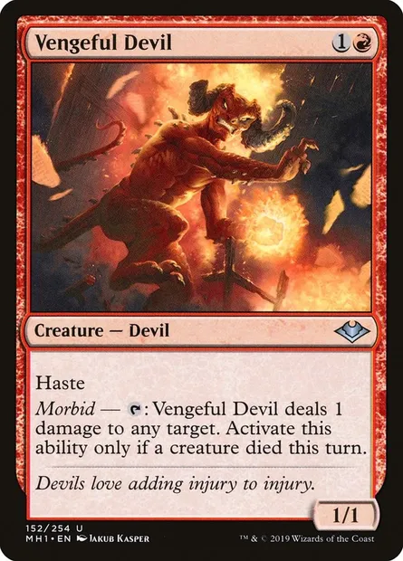 Vengeful Devil, Magic card MH1 152 — Modern Horizons set
