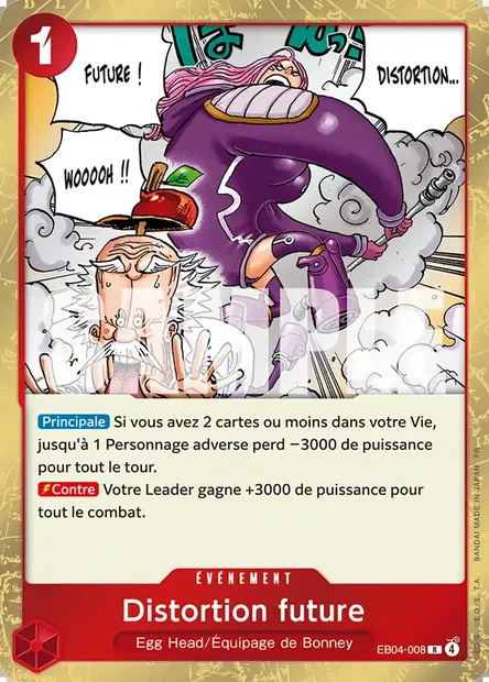 Distortion future, carte One Piece EB04-008 — extension EGGHEAD CRISIS