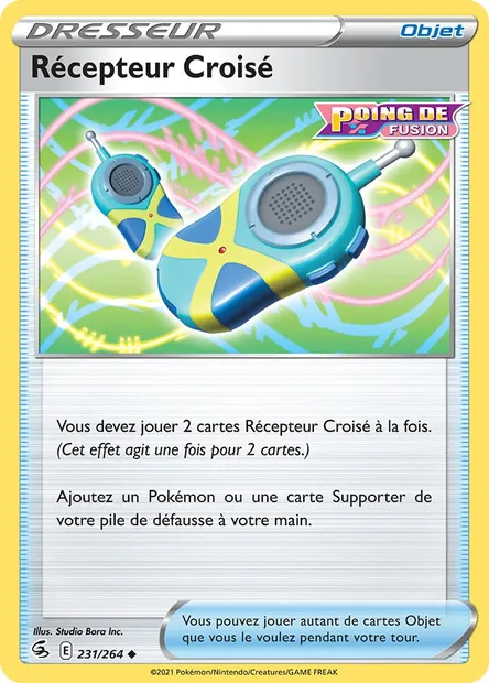 Récepteur Croisé, carte Pokémon FST 231 — extension Poing de Fusion