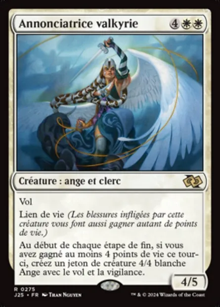 Annonciatrice valkyrie, carte Magic J25 275 — extension Foundations Jumpstart